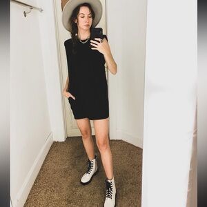 Black T-shirt Mini Dress